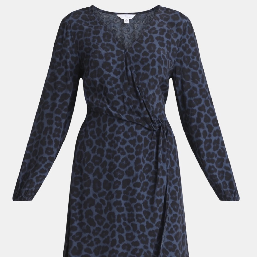 Time and Tru Women's Wrap Mini Dress